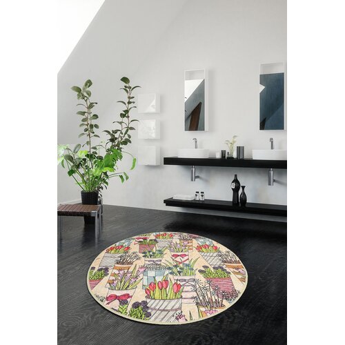  Flowerpot Djt Multicolor Bathmat Cene