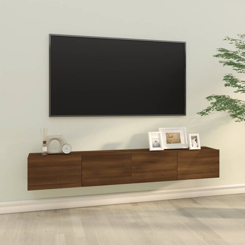  Zidni TV ormarići 2 kom boja hrasta 100 x 30 x 30 cm drveni Slike