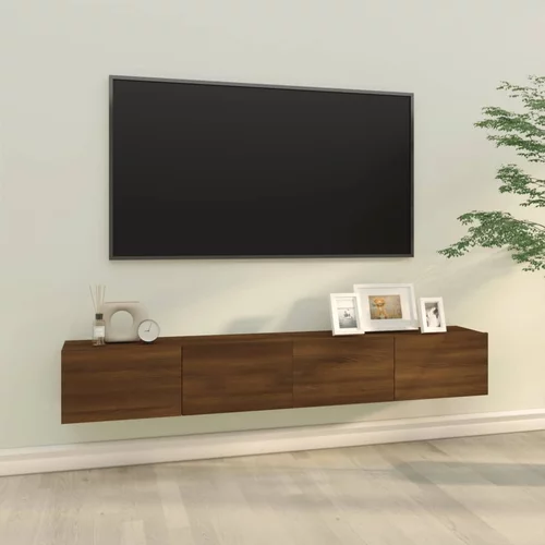  Zidni TV ormarići 2 kom boja hrasta 100 x 30 x 30 cm drveni