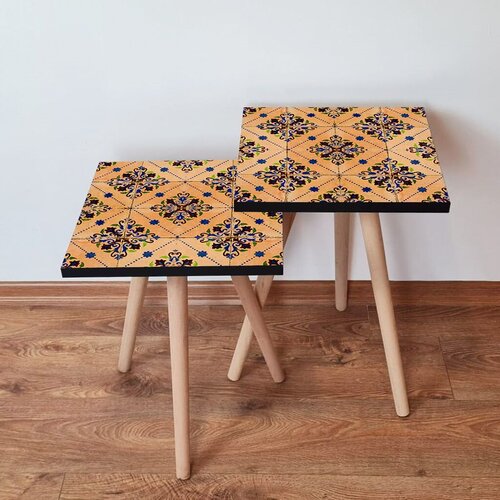 Hanah home set klub stočića 2Shp43, 2 komada, Narandžasti Cene