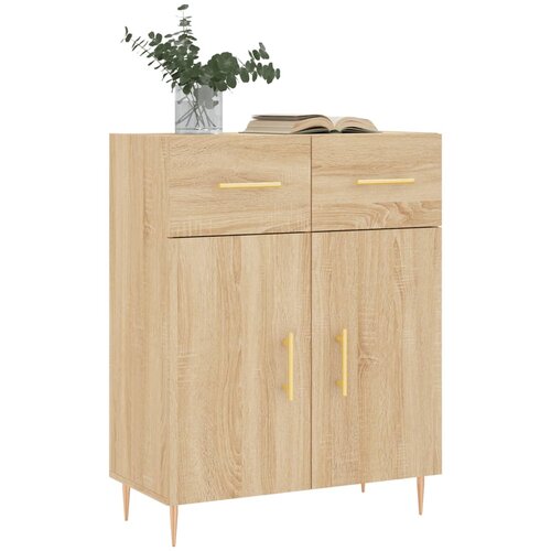  Komoda boja hrasta sonome 69,5x34x90 cm od konstruiranog drva Slike