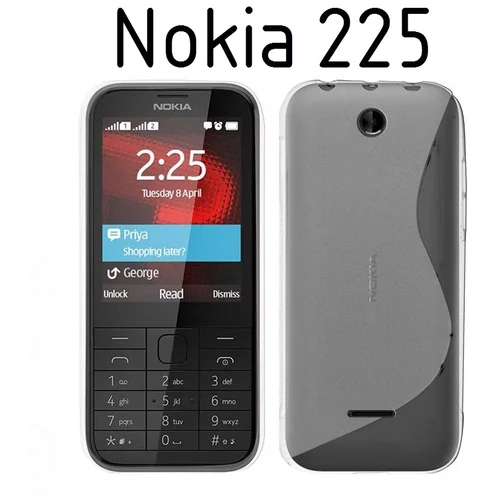  Gumijasti / gel etui S-Line za Nokia 225 - prozorni