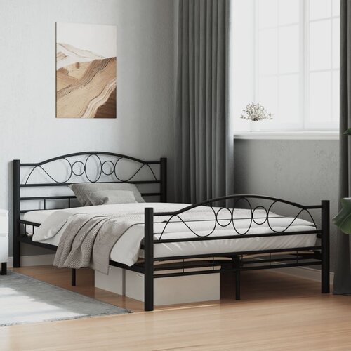 Furnova Posteljni okvir črn jeklen 120x200 cm, (21931495) Slike