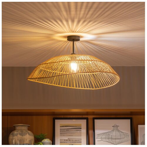 Brilagi LED nadgradni plafonski luster CERIA BOHO 1xE27/60W/230V &Oslash; 70 cm crna/braon Cene