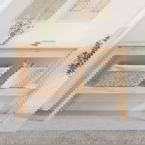  Konzolni stol 110 x 40 x 75 cm od masivne borovine Cene
