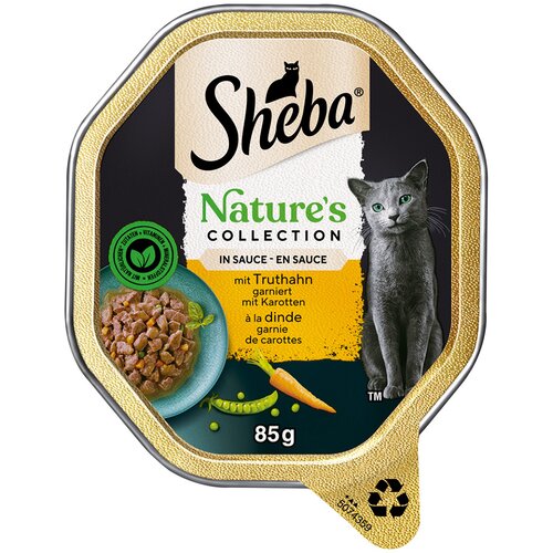  Varčno pakiranje Sheba Nature&acute;s Collection in Sauce 44 x 85 g - S puranom Cijene