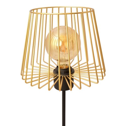  Stona lampa TORRI 1xE27/15W/230V zlatna/crna Slike