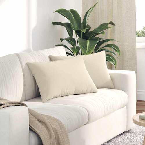  Jastučići za sofu 2 pcs Bež 60 x 40 cm tkanina Cene