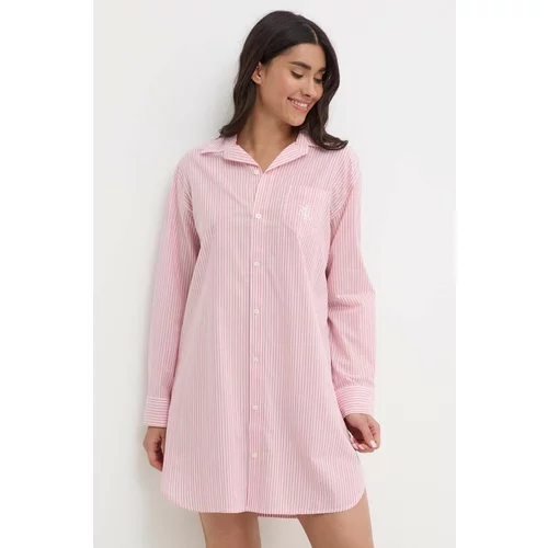 Polo Ralph Lauren Spalna srajca ženska, roza barva, ILN32339