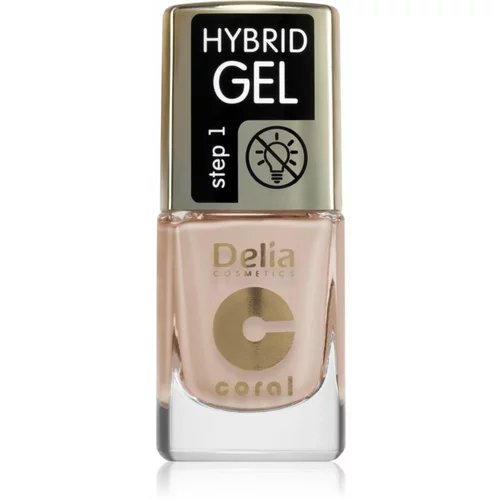 Delia Cosmetics Coral Hybrid Gel gel lak za nohte brez uporabe UV/LED lučke odtenek 112 11 ml