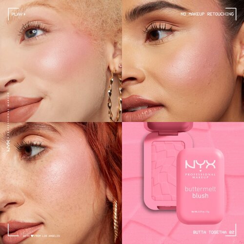 NYX Professional Makeup Buttermelt Blush pudrasto rdečilo odtenek 02 Butta Together 5 g Slike
