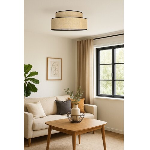  plafonsko svetlo boho 1xE27/60W/230V prečnika 40 cm u bež boji Slike