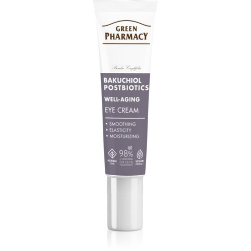 Green Pharmacy Bakuchiol &amp;amp; Postbiotics Eye Cream krema za predel okoli oči proti znakom staranja 15 ml Slike