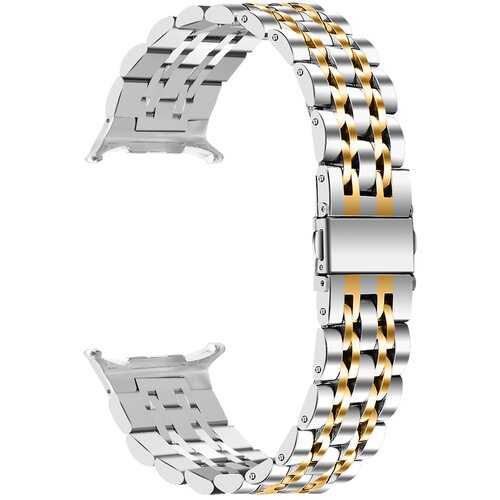 INF združljiv s samsung galaxy watch 8 integrirana jeklena zapestnica s sedmimi kroglicami gold, (5000079772) Cene