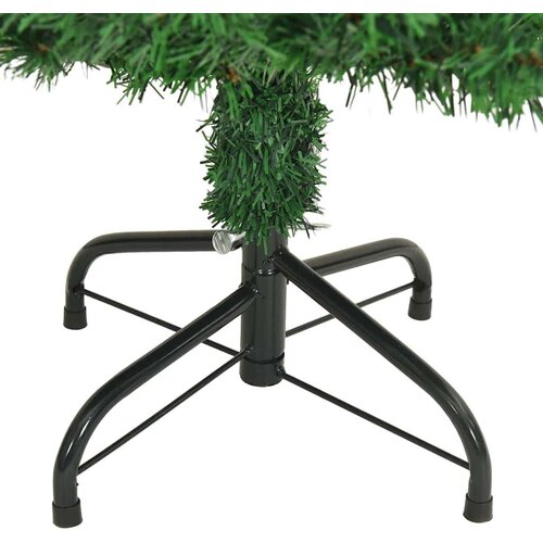 VidaXL Umjetno božićno drvce Zelena 150 cm PVC i Čelik i Plastika Slike