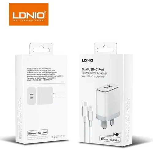 Mfi Kucni punjac LDNIO A2528M 35W PD (2xUSB-C)...