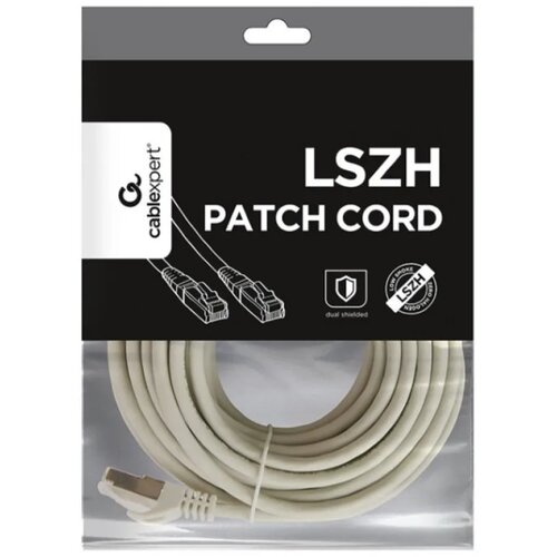 PP6A-LSZHCU-7.5M Mrezni kabl, SFTP CAT.6A BAKARNI LSZH Patch cord 7.5m Grey Cene