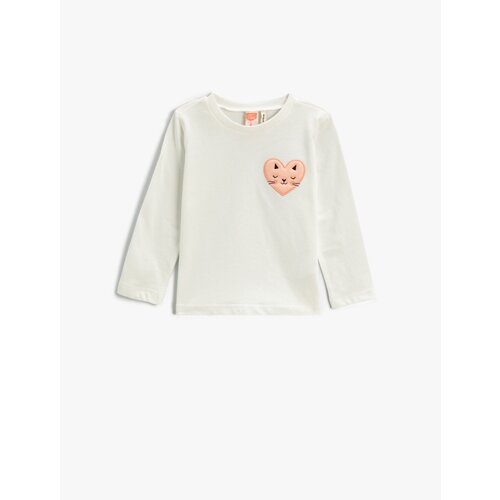 Koton T-Shirt - Ecru - Regular Slike