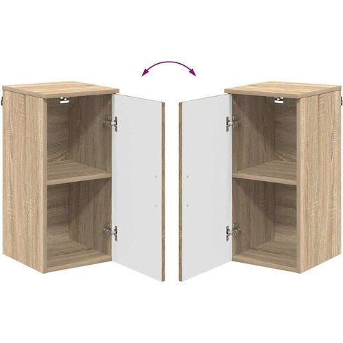 VidaXL Kupaonski ormar s pohranom sonoma hrast 30 x 31,5 x 61 cm Slike