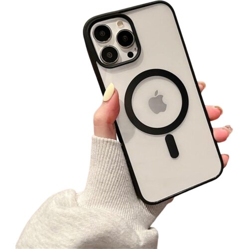 INF TPU barvita magnetna torbica za telefon, trpežna, odporna na udarce za iPhone Black iPhone 15 Plus, (21373334) Slike