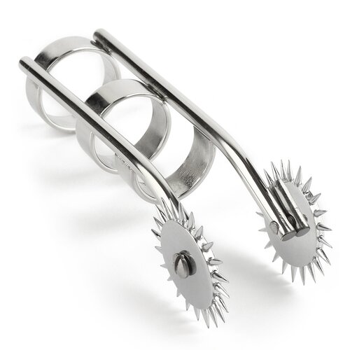 Mr. Steel Double Finger Pinwheel Silver Cene