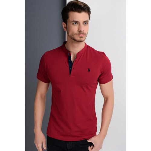 Dewberry T8560 T-SHIRT-LIGHT BURGUNDY Slike