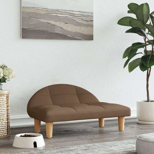  Krevet za pse smeđi 70x52x30 cm od tkanine Cijene