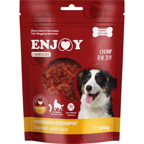 Enjoy carnivore chomp for joy žvečljive kostke, piščanec in riž - 300 g Cene