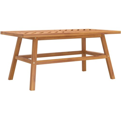 Maison Chic Klubska mizica - kavna mizica - Nizka mizica 100x50x45 cm trden akacijev les, (21754160) Cene
