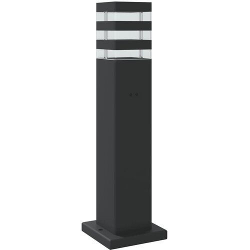  Vanjske podne svjetiljke s senzorima 3kom crne 50cm aluminijske Slike