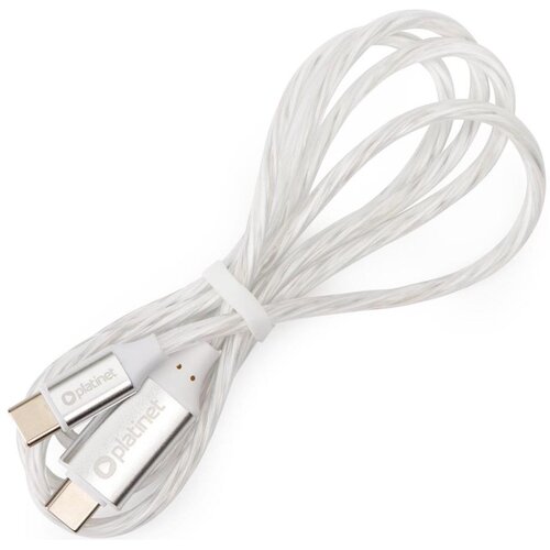  USB kabl USB-C / USB-C sa LED pozadinskim osvetljenjem 60W 1 m beli Cene