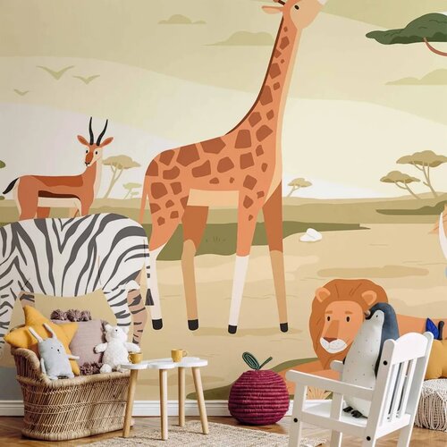  Foto tapeta - Animals From Jungle Vector Illustration 400x280 Premium Cene