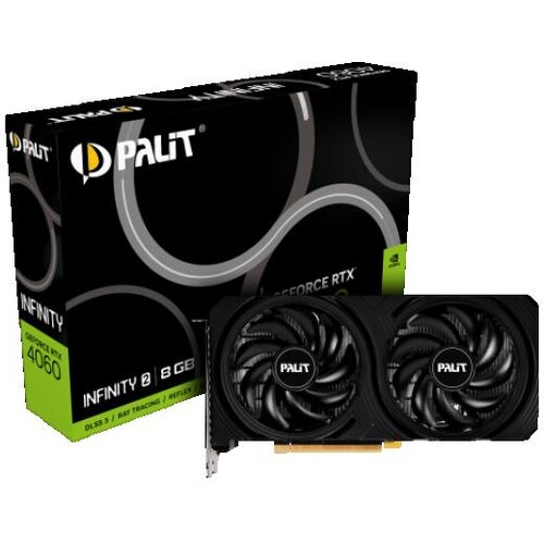 Palit Grafična kartica nVidia RTX4060 Infinity 2 - 8GB GDDR6 (NE64060019P1-1070L), (21544285) Cene