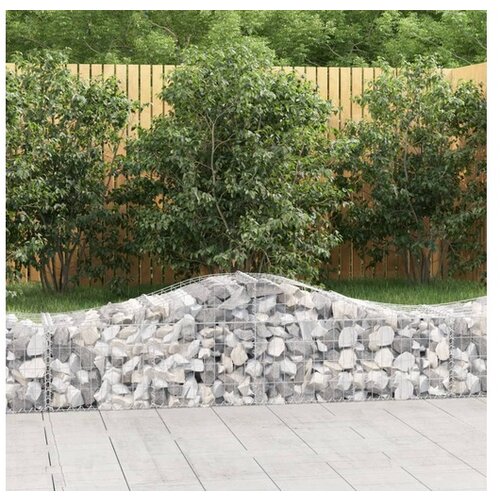 vidaXL Obokane gabion kosare 40 kosi 200x50x40/60 cm pocinka Cene