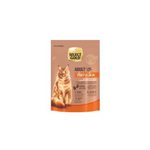 Select Gold cat adult hair&skin živina i losos 0.3kg Cene
