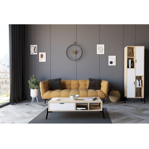 Woody Fashion Serpa - Sapphire Oak, White Sapphire OakWhite Coffee Table Slike