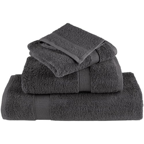  8-dijelni vrhunski set ručnika SOLUND antracit 600 gsm Slike