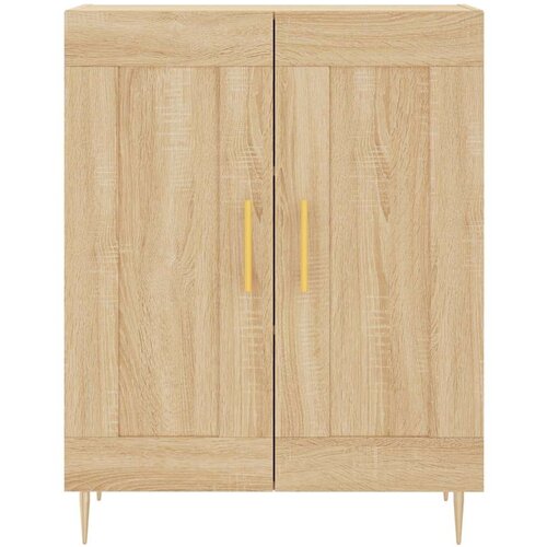 VidaXL Visoka komoda hrasta sonome 69 5x34x180cm od konstruiranog drva Slike