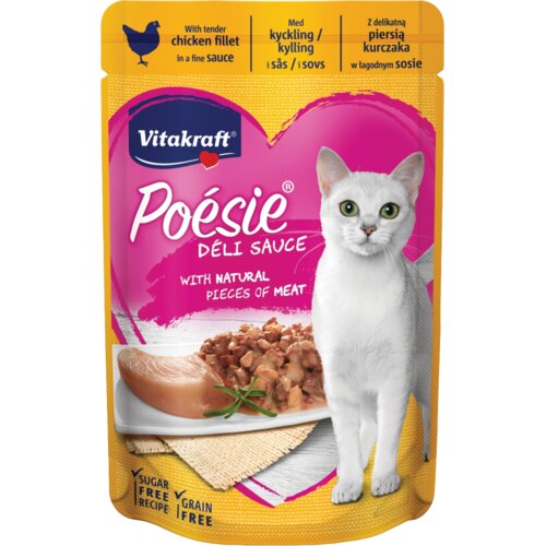 Vitakraft Sos za mačke s pilećim fileom Poesie DS 85g Cene