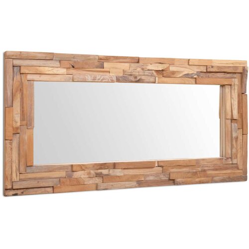  Ukrasno Ogledalo od Tikovine 120x60 cm Pravokutno Slike