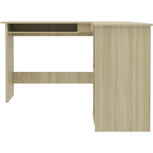  Kutni radni stol boja hrasta 120x140x75 cm konstruirano drvo Slike