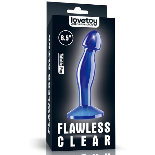 Flawless Clear Prostate Plug 6.5'' Blue LVTOY00694 Slike