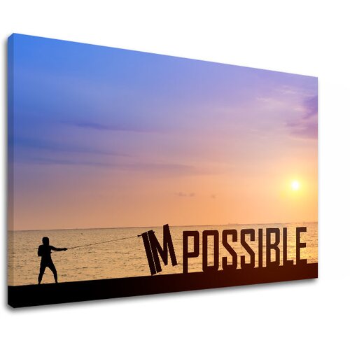  Motivaciona slika na platnu Impossible (moderne slike sa) Cijene