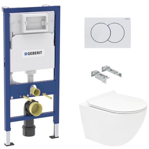 Geberit KOGEDSLINEWC01TD01W S-Line WC školjka s kompletom Duofix 458.103.00.1 Delta01 Cene