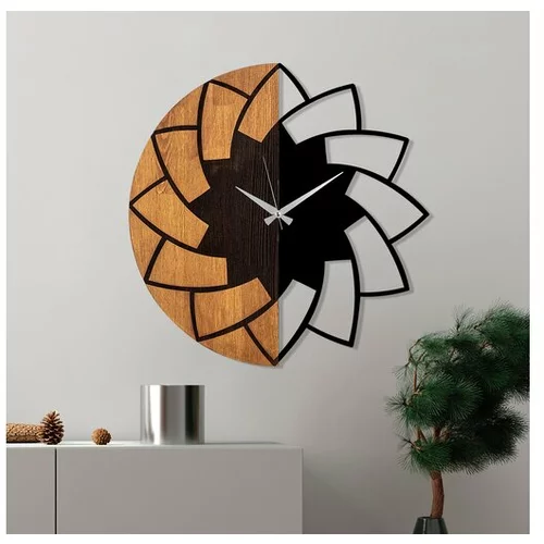 Wallity Ukrasni drveni zidni sat, Wooden Clock - 80
