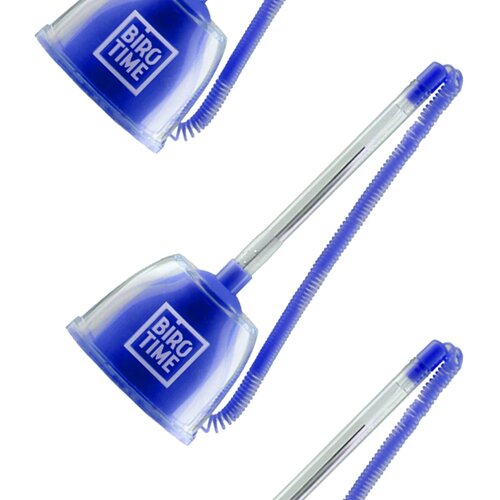 Biro time Desk Pen, hemijska sa postoljem, plava, indigo plava, 1.0mm Cene
