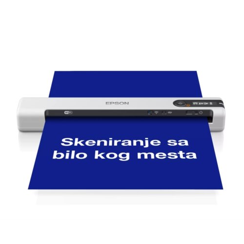 Epson Scanner WorkForce DS-80W, Portable, CIS, A4, 4 s/page, WiFi, USB, Baterija Cene