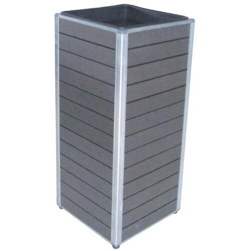  steber za rastline iz wpc monaco 27 cm x 27 cm x 62 cm antracitni Slike