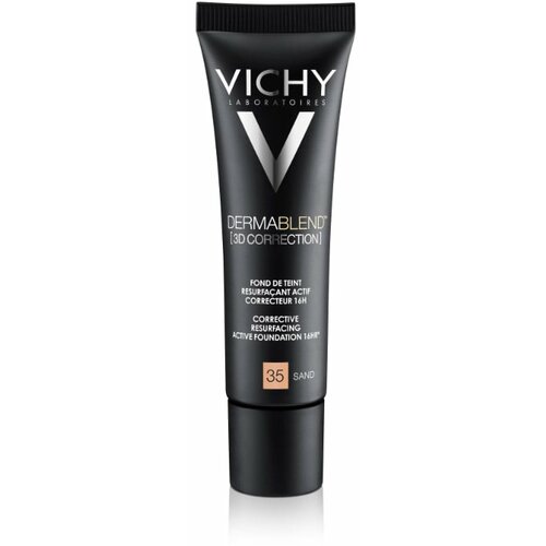 Vichy dermablend 3d korektivni puder za masnu kožu s visokim stepenom prekrivanja, 35 sand Slike