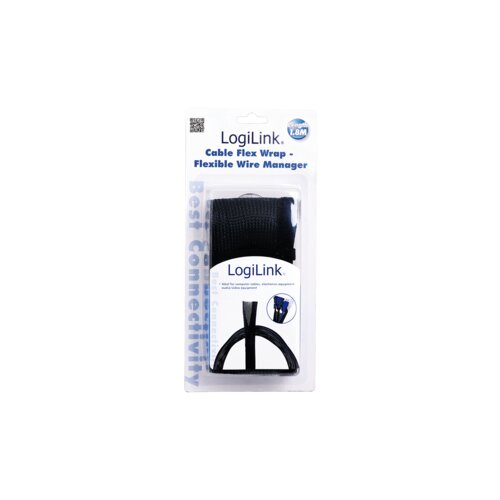 Logilink zaštita za kabl 1.8m crna Cene